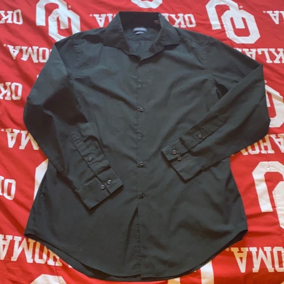 Shirts | Van Heusen Mens Black Basic Winkle Free Shirt | Poshmark